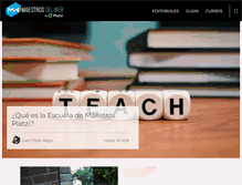 Tablet Screenshot of maestrosdelweb.com